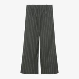 Elsy-Girls Charcoal Striped Trousers | Childrensalon Outlet