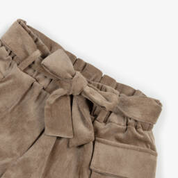 إلسي-شورت كوردروي لون بني للبنات | Childrensalon Outlet