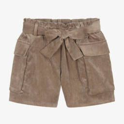 إلسي-شورت كوردروي لون بني للبنات | Childrensalon Outlet