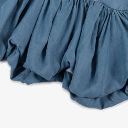 couture by Elsy-فستان شامبراي أزرق للبنات | Childrensalon Outlet