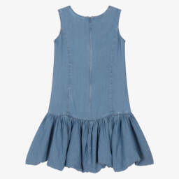 couture by Elsy-فستان شامبراي أزرق للبنات | Childrensalon Outlet