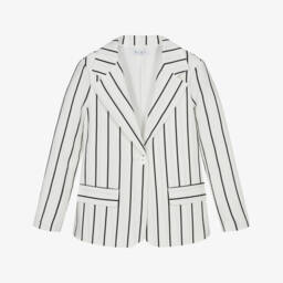 Elsy-Girls Elegant Black & White Blazer | Childrensalon Outlet