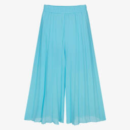 couture by Elsy-Girls Elegant Blue Crepe Trousers | Childrensalon Outlet