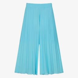 couture by Elsy-Girls Elegant Blue Crepe Trousers | Childrensalon Outlet