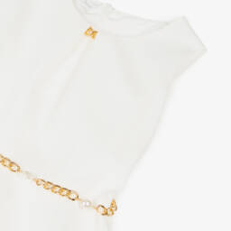 couture by إلسي-فستان عاجي أنيق للبنات بسلسلة | Childrensalon Outlet