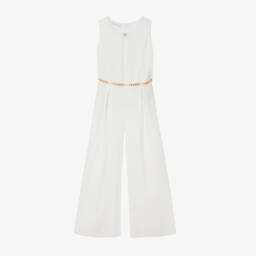 couture by Elsy-Girls Elegant Ivory Chain Romper | Childrensalon Outlet