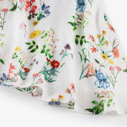 couture by Elsy-فستان عاجي أنيق للبنات بلمسات زهرية | Childrensalon Outlet