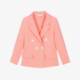 couture by Elsy-Girls Elegant Pink Crêpe Jacket | Childrensalon Outlet