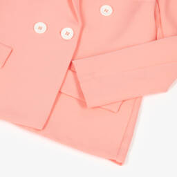 couture by Elsy-Girls Elegant Pink Crêpe Jacket | Childrensalon Outlet