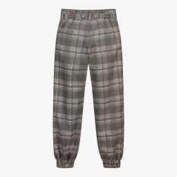 Elsy-Серые брюки в клетку для девочек | Childrensalon Outlet