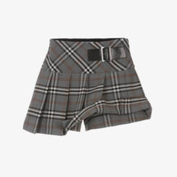Elsy-Girls Grey Checked Skirt Shorts | Childrensalon Outlet