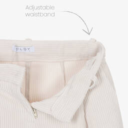 Elsy-Girls Ivory Corduroy Shorts | Childrensalon Outlet