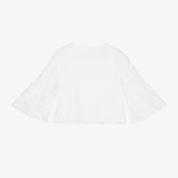 إلسي-بلوز قطن لون عاجي للبنات | Childrensalon Outlet