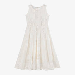 إلسي-فستان دانتيل جوبير لون عاجي | Childrensalon Outlet