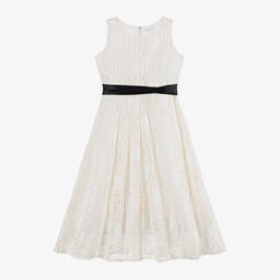 إلسي-فستان دانتيل جوبير لون عاجي | Childrensalon Outlet