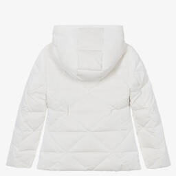 Elsy-جاكيت بافر مبطن بريش لون عاجي للبنات | Childrensalon Outlet