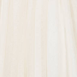 Elsy-Girls Ivory & Gold Tulle Dress | Childrensalon Outlet