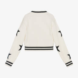 Elsy-كارديغان مزيج فيسكوز محبوك لون عاجي للبنات | Childrensalon Outlet