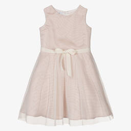 Elsy-Girls Pink & Ivory Shimmer Tulle Dress | Childrensalon Outlet
