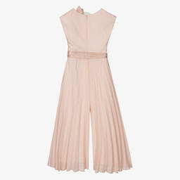 Elsy-جمبسوت بكسرات شيفون لون زهري للبنات | Childrensalon Outlet