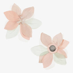 Elsy-جمبسوت بكسرات شيفون لون زهري للبنات | Childrensalon Outlet