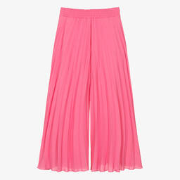 Elsy-Розовые плиссированные брюки из шифона | Childrensalon Outlet