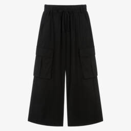 couture by Elsy-Girls Silky Black Utility Pants | Childrensalon Outlet