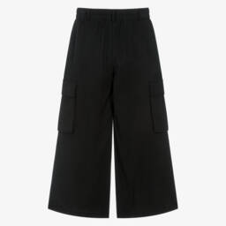 couture by Elsy-Girls Silky Black Utility Pants | Childrensalon Outlet
