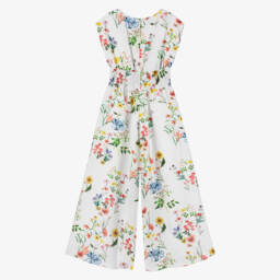 couture by Elsy-Girls Silky Ivory Blossom Romper | Childrensalon Outlet