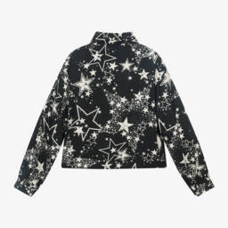 إلسي-قميص بنقشة نجوم فيسكوز لون أسود للبنات | Childrensalon Outlet