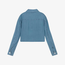 couture by Elsy-Girls Stylish Blue Button Jacket | Childrensalon Outlet