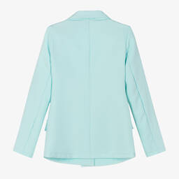 Elsy-Girls Turquoise Blue Crêpe Blazer | Childrensalon Outlet