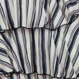 Elsy-Кремовое платье миди в синюю полоску | Childrensalon Outlet