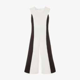 couture by Elsy-Ivory & Ebony Striped Girls' Romper | Childrensalon Outlet