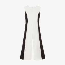 couture by Elsy-Ivory & Ebony Striped Girls' Romper | Childrensalon Outlet