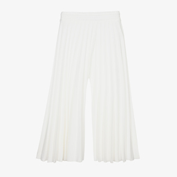 إلسي-بنطلون كريب بطيات لون عاجي للبنات | Childrensalon Outlet