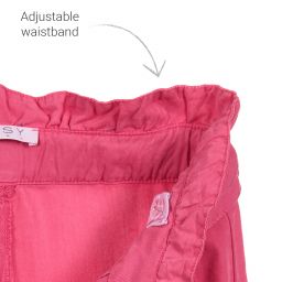 Elsy-Pink Viscose Cargo Trousers | Childrensalon Outlet