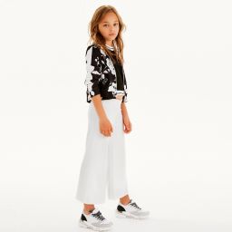 Elsy-Teen Silver & White Trainers | Childrensalon Outlet