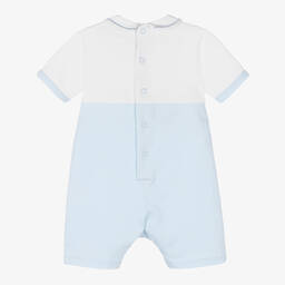 Emile et Rose-Baby Boys Blue Cotton Shortie | Childrensalon Outlet