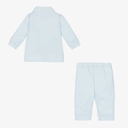 Emile et Rose-Baby Boys Blue Cotton Trouser Set | Childrensalon Outlet