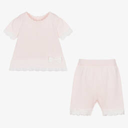 Emile et Rose-Розовый трикотажный топ и шорты | Childrensalon Outlet