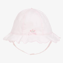 Emile et Rose-Baby Girls Pink Cotton Sun Hat | Childrensalon Outlet