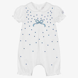 Emile et Rose-Baby Girls White Cotton Shortie | Childrensalon Outlet