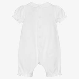 Emile et Rose-Baby Girls White Cotton Shortie | Childrensalon Outlet