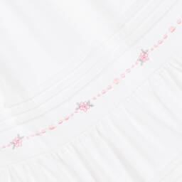 Emile et Rose-Белое платье с вышивкой для малышек | Childrensalon Outlet