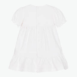 Emile et Rose-Белое платье с вышивкой для малышек | Childrensalon Outlet