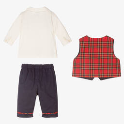 Emile et Rose-Сине-красный комплект с брюками | Childrensalon Outlet