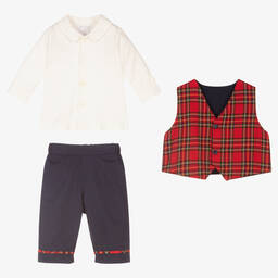 Emile et Rose-Сине-красный комплект с брюками | Childrensalon Outlet