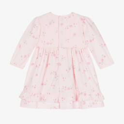 Emile et Rose-Girls Pink Floral Jersey Dress | Childrensalon Outlet