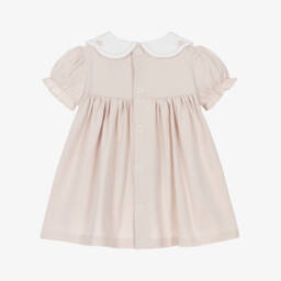 Emile et Rose-Мягкое бежевое хлопковое платье для девочек | Childrensalon Outlet
